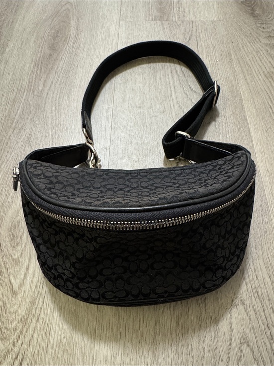 Coach Handbags - Coach Mini Signature Waist Pack/Belt Bag Black